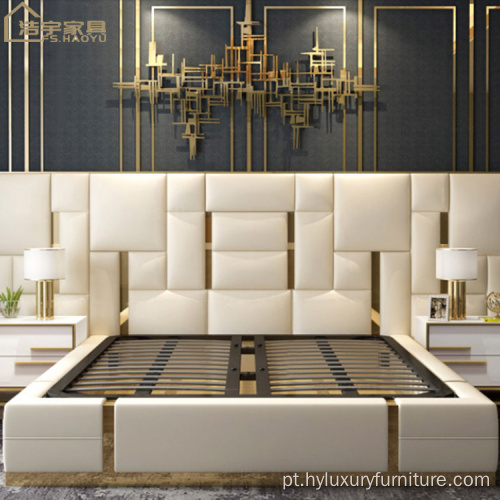 novo conjunto de móveis de quarto king size moderno de moda